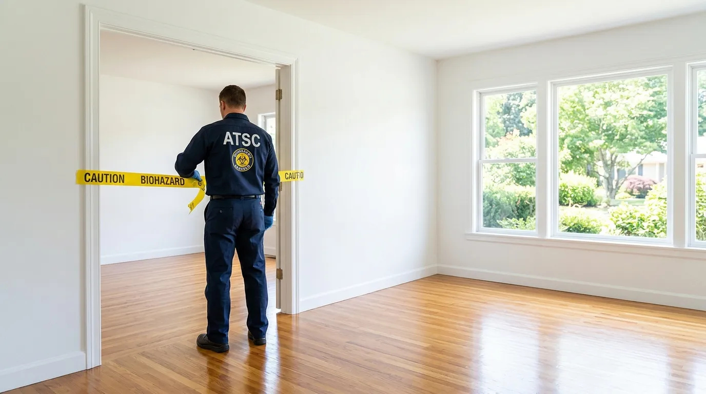 Certified biohazard cleanup crew performing Decomposition Cleanup in Fox Point